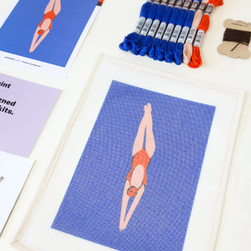 Diver Needlepoint Kit
