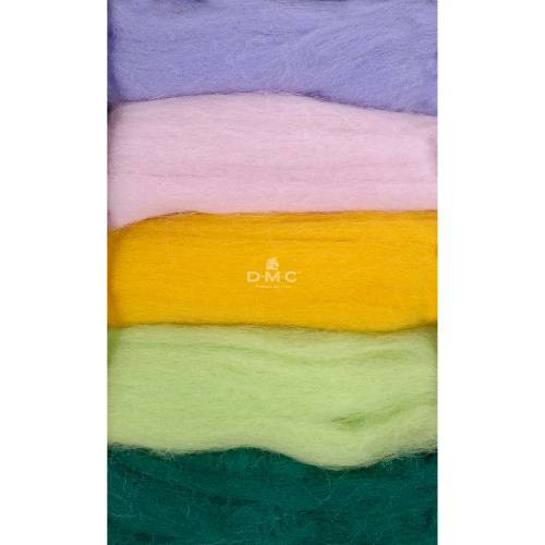 dmc vlna na plstenie - rôzne varianty