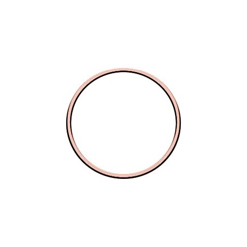 metal ring gold/silver/black/rose gold - rose gold 10 cm