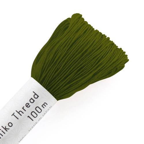 sashiko thread 100 m - 138 moss