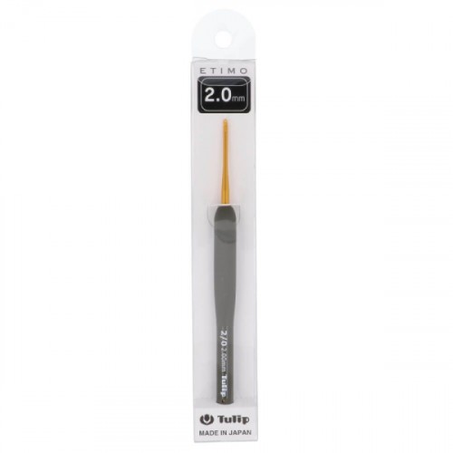 tulip etimo softgrip golden crochet hook 2 - 6.5 mm